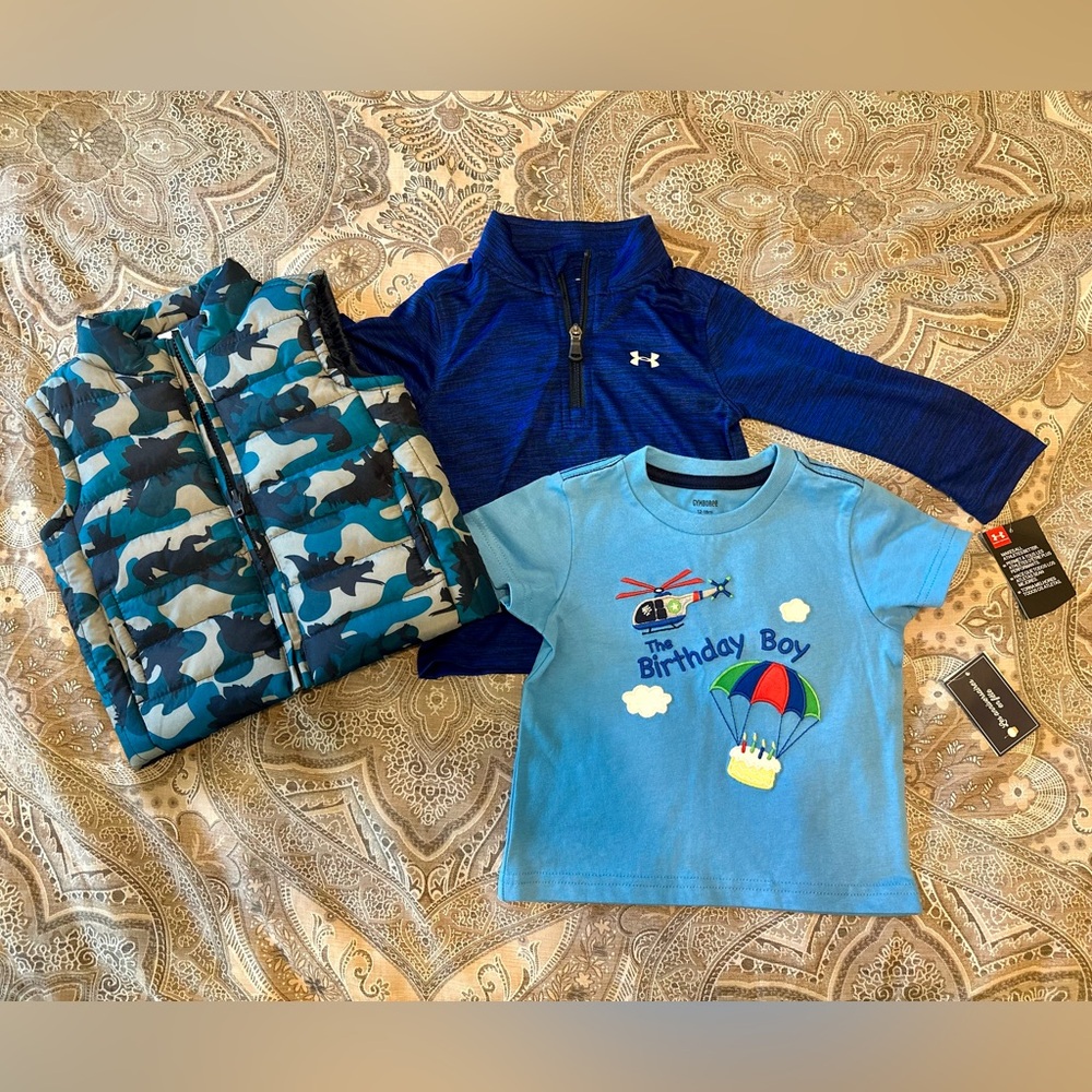 Birthday Boy Bundle, NWT/NWOT, Size 12-18 mos and 2t